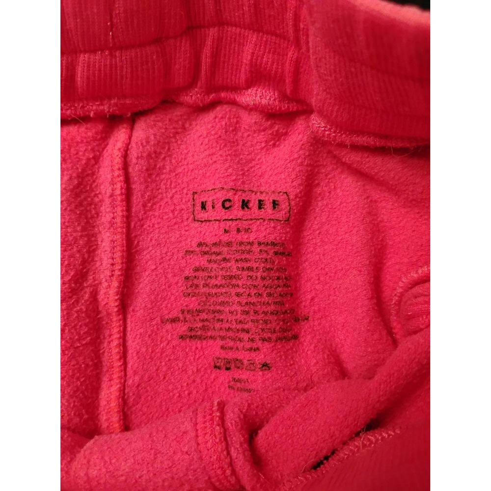 Kicker Pink Bamboo Organic Cotton Blend Jogger Sweatpants Kids Size M 8-10 - Picture 3 of 7